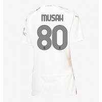 Maglie da calcio AC Milan Yunus Musah #80 Seconda Maglia Femminile 2023-24 Manica Corta